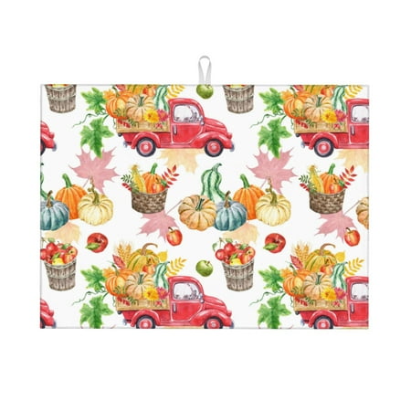 Sigee Fall harvest truck pumpkin for Dish Drying Mat for Kitchen Counter Premium Kitchen Drying Mat 18 x 24 Dish Drying Pad
Sigee Fall harvest truck pumpkin for Dish Drying Mat for Kitchen Counter Premium Kitchen Drying Mat 18 x 24 Dish Drying Pad