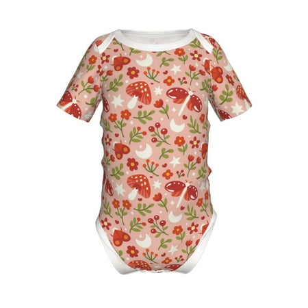 Adobk Dragonfly Mushroom Print Baby Climbing Clothes Jumpsuit Rompers Classic Rompers Child Short sleeve Bodysuits-9M
Adobk Dragonfly Mushroom Print Baby Climbing Clothes Jumpsuit Rompers Classic Rompers Child Short sleeve Bodysuits-9M