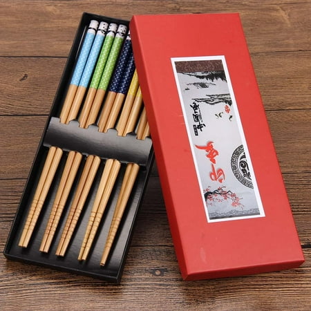 UDAXB kitchen gadgets New 5 Pairs Chopsticks Bamboo Wood Assorted Beautiful Chop Sticks Set
UDAXB kitchen gadgets New 5 Pairs Chopsticks Bamboo Wood Assorted Beautiful Chop Sticks Set