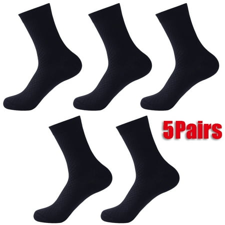 5Pairs Anti-Bacterial Deodorant Breathable Sock Dark blue