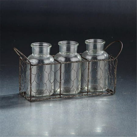 Diamond Star 94007 11 x 3 x 5.5 in. Glass Accessory Set Clear