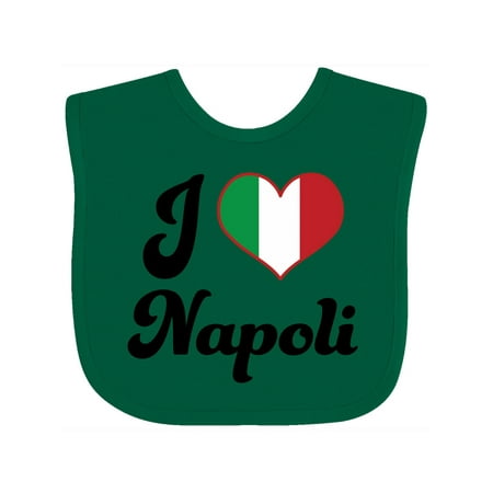 Inktastic I Heart Napoli Gift Baby Boy or Baby Girl Bib