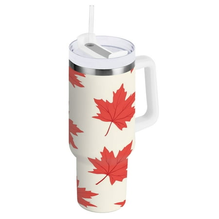 40oz Travel Mug with Straw Car Bottle Insulated Mug with Handle Reusable Stainless Steel Water Bottle for Car Travel Home Red Maple Leaves
40oz Travel Mug with Straw Car Bottle Insulated Mug with Handle Reusable Stainless Steel Water Bottle for Car Travel Home Red Maple Leaves