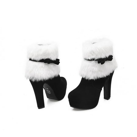 Topyecel Holly Festival Heels for Women Winter High Heel Shoes with White Faux Fur Side
Topyecel Holly Festival Heels for Women Winter High Heel Shoes with White Faux Fur Side
