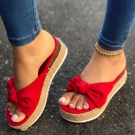 MIASHUI shoes for women Women s Ladies Casual Bowknot Open Toe Platforms Sandals Wedges Shoes Slippers
MIASHUI shoes for women Women s Ladies Casual Bowknot Open Toe Platforms Sandals Wedges Shoes Slippers