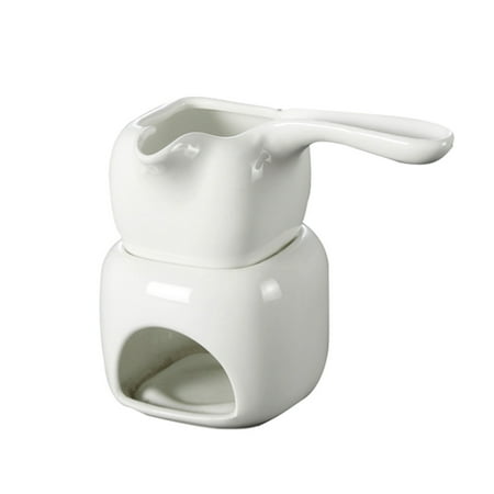 110ml Chocolate Melting Stove Ceramic Melting Pot with Stand for Cheese