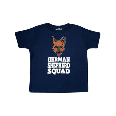 Inktastic Dog German Shepherd Squad Gift Toddler Boy or Toddler Girl T-Shirt