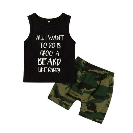 Fesfesfes Toddler Baby Cool Boy Letter Print Camouflage Vest Clothes Shorts Two-piece Suit
Fesfesfes Toddler Baby Cool Boy Letter Print Camouflage Vest Clothes Shorts Two-piece Suit