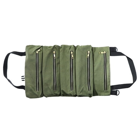 Mnjin Portable Tool Bag Thick Canvas Bag Large Capacity Multi-Function Roll Bag Wear Green
Mnjin Portable Tool Bag Thick Canvas Bag Large Capacity Multi-Function Roll Bag Wear Green