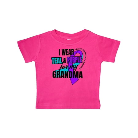 Inktastic Suicide Prevention I Wear Teal and Purple for My Grandma Gift Baby Boy or Baby Girl T-Shirt
Inktastic Suicide Prevention I Wear Teal and Purple for My Grandma Gift Baby Boy or Baby Girl T-Shirt