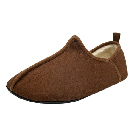 YUHAOTIN Summer Slippers Women Men and Ladies Couples Winter Solid Colour Home Indoor Cotton Slippers Soft Bottom Package with Thickened Velvet Warm Slippers Checkered Slippers for Women