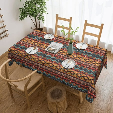 Tablecloth Aztec Tribe Print Table Cloth For Rectangle Tables Waterproof Resistant Picnic Table Covers For Kitchen Dining/Party(54x72in)
Tablecloth Aztec Tribe Print Table Cloth For Rectangle Tables Waterproof Resistant Picnic Table Covers For Kitchen Dining/Party(54x72in)