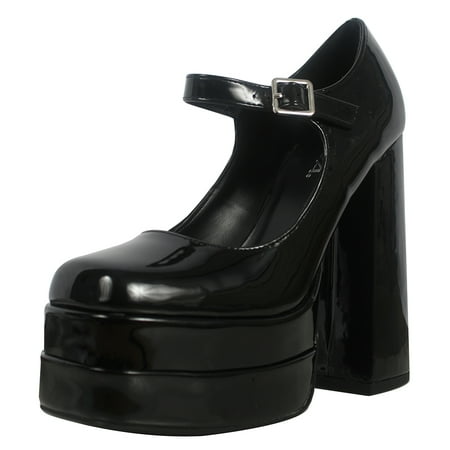 Soda Women s Faux Leather High Platform Chunky Block Ankle Strap Heel Black 7 M US
Soda Women s Faux Leather High Platform Chunky Block Ankle Strap Heel Black 7 M US