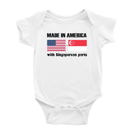 Made In America With Singaporean Cute Baby Clothing Bodysuits