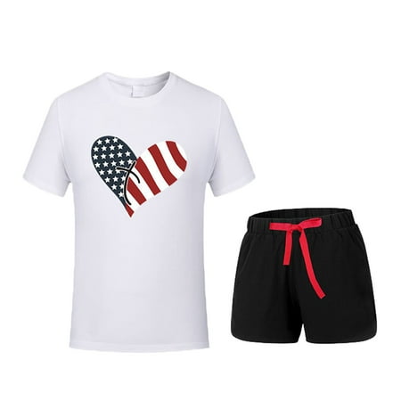 Toddler Kids Boys Girls 4thOf July Short Sleeve Independence Day Prints T Shirt Tops Shorts Outfits Set
Toddler Kids Boys Girls 4thOf July Short Sleeve Independence Day Prints T Shirt Tops Shorts Outfits Set