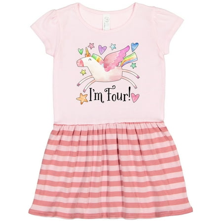 Inktastic I m 4 Cute Rainbow Unicorn with Stars and Hearts Gift Toddler Girl Dress
Inktastic I m 4 Cute Rainbow Unicorn with Stars and Hearts Gift Toddler Girl Dress