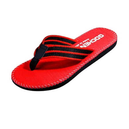 Sandals Men 2023 Summer New Fashion Flip Flop Sandal Eva Red 40