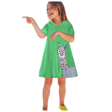 Little Girl Dress Kids Baby Short Sleeve Girls Patterns Casual Cartoon Cotton Girls Skirt Toddler Summer Cool Cute
Little Girl Dress Kids Baby Short Sleeve Girls Patterns Casual Cartoon Cotton Girls Skirt Toddler Summer Cool Cute