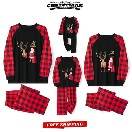 Pudcoco Matching Family Pajamas Sets Christmas PJ s with Elk and Plaid Printed Long Sleeve Tee and Bottom Loungewear
Pudcoco Matching Family Pajamas Sets Christmas PJ s with Elk and Plaid Printed Long Sleeve Tee and Bottom Loungewear