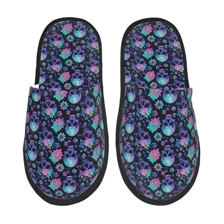 Yiaed Flower Blue Skull Print Unisex House Slippers Slip on Warm Shoes Indoor Outdoor with Anti-slip sole-Large
Yiaed Flower Blue Skull Print Unisex House Slippers Slip on Warm Shoes Indoor Outdoor with Anti-slip sole-Large