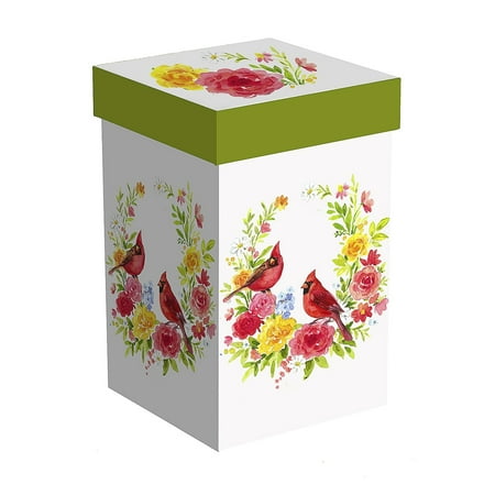 Ceramic Travel Cup 17 OZ. w/box Cardinals and Wreath