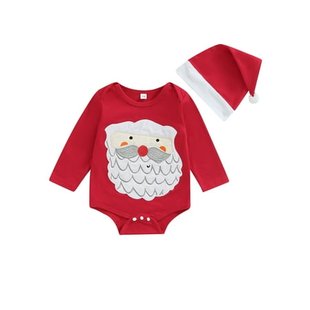 Bagilaanoe Newborn Baby Girl Boy Christmas Rompers Santa Claus Print Long Sleeve Bodysuits + Hat 6M 12M 18M 24M Infant Casual One Piece Short Jumpsuit
Bagilaanoe Newborn Baby Girl Boy Christmas Rompers Santa Claus Print Long Sleeve Bodysuits + Hat 6M 12M 18M 24M Infant Casual One Piece Short Jumpsuit