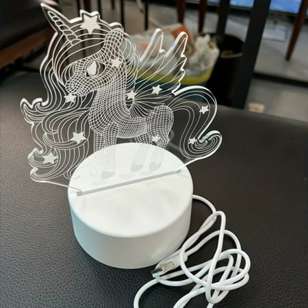 QUHNG Beautiful and charming this adorable 3D pony night light is perfect for kids and horse lovers alike. The stunning remote control lamp creates the perfect ambiance for any bedroom.
QUHNG Beautiful and charming this adorable 3D pony night light is perfect for kids and horse lovers alike. The stunning remote control lamp creates the perfect ambiance for any bedroom.
