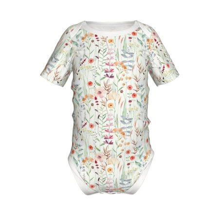 Coaee Wildflower Watercolor 4 for Soft Baby Short-Sleeve Bodysuit Baby Climbing Clothes Baby Girls Boys Bodysuit Romper-2 Years
Coaee Wildflower Watercolor 4 for Soft Baby Short-Sleeve Bodysuit Baby Climbing Clothes Baby Girls Boys Bodysuit Romper-2 Years