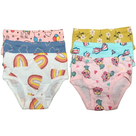 B&Q Soft and Stylish Cotton Briefs for Toddler Little Girls - 6-Pack Assortment - Sizes 2T to 7T
B&Q Soft and Stylish Cotton Briefs for Toddler Little Girls - 6-Pack Assortment - Sizes 2T to 7T