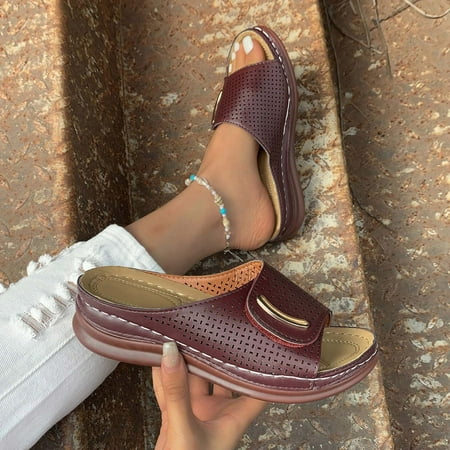 Tdoqot Wedge Sandals for Women- Comfy Strappy Round Toe Casual Summer Orthopedic Sandals Womens Sandals Coffee Size 7.5
Tdoqot Wedge Sandals for Women- Comfy Strappy Round Toe Casual Summer Orthopedic Sandals Womens Sandals Coffee Size 7.5