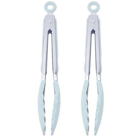 Set of 2 Kitchen Barbecue Tongs Non-Slip Locking Mechanism Stainless Steel Cooking Tongs Set of 2 Light Green
Set of 2 Kitchen Barbecue Tongs Non-Slip Locking Mechanism Stainless Steel Cooking Tongs Set of 2 Light Green