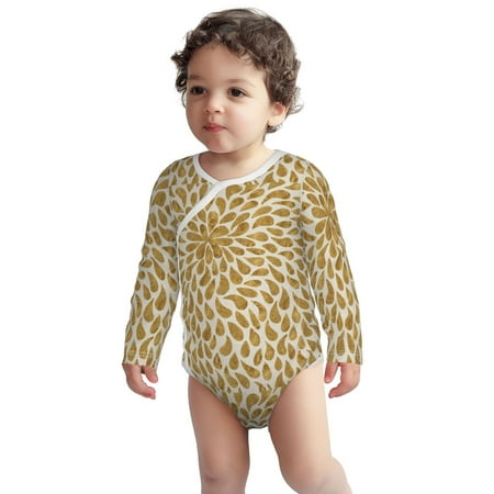 Haiem Gold Drops Printed Unisex-Baby Long Sleeve Onesies Bodysuits Unisex Babies Snap-Up Rompers-2 Years
Haiem Gold Drops Printed Unisex-Baby Long Sleeve Onesies Bodysuits Unisex Babies Snap-Up Rompers-2 Years
