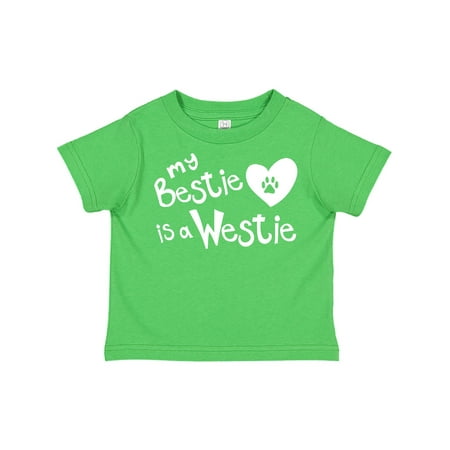 Inktastic Bestie Westie Gift Toddler Boy or Toddler Girl T-Shirt