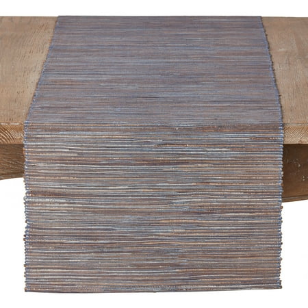 Fennco Styles Shimmering Woven Nubby Texture Water Hyacinth 16 x 72 Inch Table Runner for Dining Table Dinner Party Holidays Home Decor Special Events Blue-Grey
Fennco Styles Shimmering Woven Nubby Texture Water Hyacinth 16 x 72 Inch Table Runner for Dining Table Dinner Party Holidays Home Decor Special Events Blue-Grey