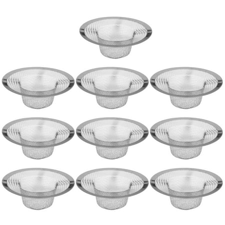 10Pcs Stainless Steel Kitchen Sink Drain Strainers - Large Capacity Fine Mesh - Anti-Clogging Universal Round Filters - for Bathroom and Kitchen Floor
10Pcs Stainless Steel Kitchen Sink Drain Strainers - Large Capacity Fine Mesh - Anti-Clogging Universal Round Filters - for Bathroom and Kitchen Floor