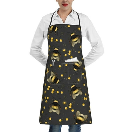 Rocae Bumblebee for Kitchen Aprons for Women Adjustable Cooking Kitchen Chef Apron for Men with Pockets
Rocae Bumblebee for Kitchen Aprons for Women Adjustable Cooking Kitchen Chef Apron for Men with Pockets