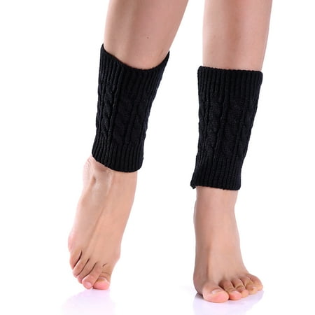 Winter Fashion Crochet Knitted Short Leg Warmers For Women Socks Topper Cuff