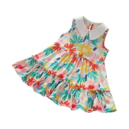 Efsteb Cute Fashion Girls Dresses Kids Toddler Girl Clothes Summer Causal Sleeveless Dresses Crewneck Sweet Flower Print Sundress Multicolor (7-8 Years)
Efsteb Cute Fashion Girls Dresses Kids Toddler Girl Clothes Summer Causal Sleeveless Dresses Crewneck Sweet Flower Print Sundress Multicolor (7-8 Years)