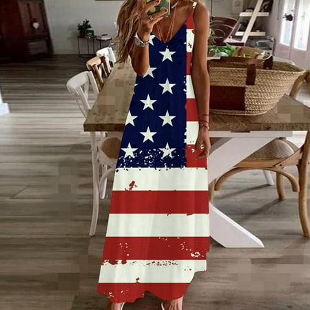 Hvyesh Summer Dresses Women 2023 Casual Beach Maxi Dress 4th of July Graphic V Neck Sundresses Spaghetti Strap Sleeveless Comfortable Dresses Blue
Hvyesh Summer Dresses Women 2023 Casual Beach Maxi Dress 4th of July Graphic V Neck Sundresses Spaghetti Strap Sleeveless Comfortable Dresses Blue