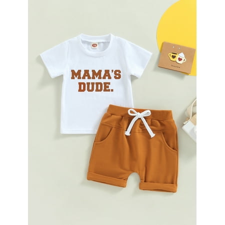 Baby Boy Outfits 6 12 18 24 Months Infant Boy Summer Short Clothes Set Mama s Dude Tops (Black 6-12 Months)
Baby Boy Outfits 6 12 18 24 Months Infant Boy Summer Short Clothes Set Mama s Dude Tops (Black 6-12 Months)