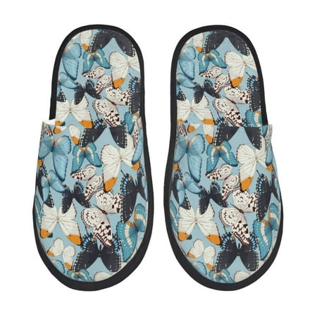 Sikiie Butterflys Fuzzy Slip-on Slippers Warm Cozy Soft Lightweight Memory Foam Indoor House ShoesMedium
Sikiie Butterflys Fuzzy Slip-on Slippers Warm Cozy Soft Lightweight Memory Foam Indoor House ShoesMedium