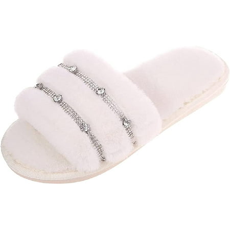 PIKADINGNIS Winter women s plush slippers artificial fur light home slippers soft and comfortable slippers open-toed indoor and outdoor slippers
PIKADINGNIS Winter women s plush slippers artificial fur light home slippers soft and comfortable slippers open-toed indoor and outdoor slippers