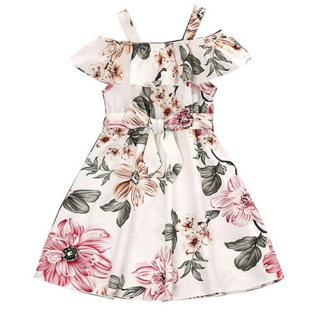 Kids Toddler Child Girls Dress Ruffled Sleeve Flower Print Bowknot Elastic Waist Summer Princess Dress Outfits
Kids Toddler Child Girls Dress Ruffled Sleeve Flower Print Bowknot Elastic Waist Summer Princess Dress Outfits