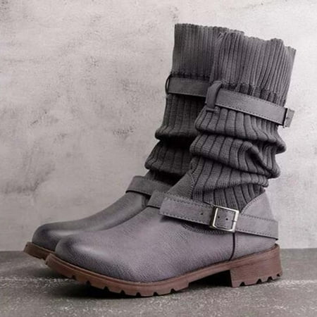 Tejiojio Fall Clearance Autumn Winter Women Square Heel Low Heel Mid Tube Belt Buckle Sock Boots
Tejiojio Fall Clearance Autumn Winter Women Square Heel Low Heel Mid Tube Belt Buckle Sock Boots