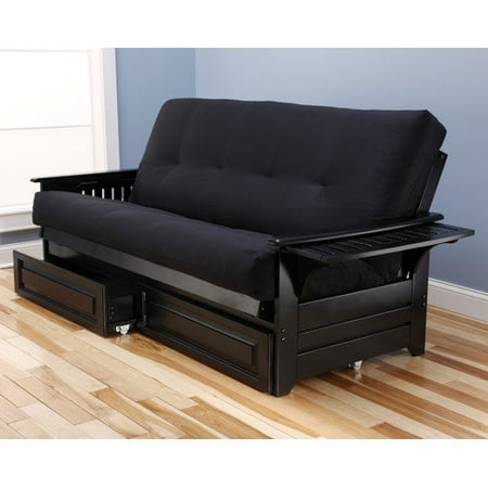 brown sofa blue decor