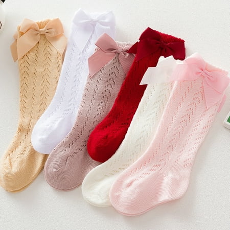 Naturegr 1 Pair Knee Socks Plain Weave Non-slip Pure Cotton Baby Girls Knee High Bow Socks for Baby
Naturegr 1 Pair Knee Socks Plain Weave Non-slip Pure Cotton Baby Girls Knee High Bow Socks for Baby