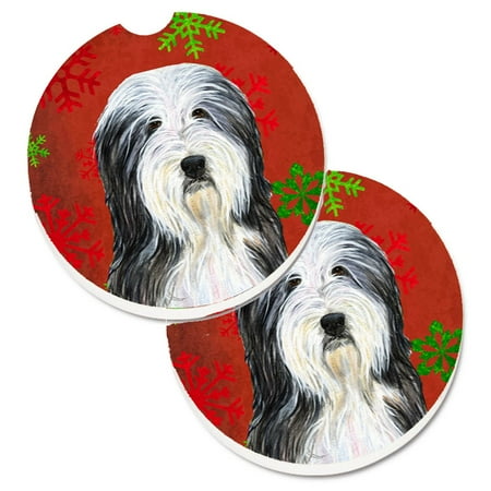 Carolines Treasures SS4704CARC Bearded Collie Red and Green Snowflakes Holiday Christmas Set of 2 Cup Holder Car
Carolines Treasures SS4704CARC Bearded Collie Red and Green Snowflakes Holiday Christmas Set of 2 Cup Holder Car
