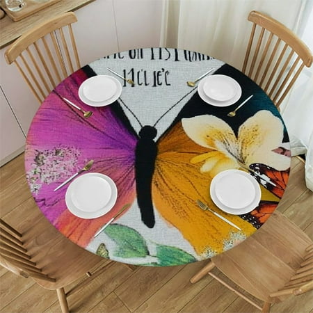 Patifu Butterfly Bible Verse Unique Round Tablecloth with Elastic Edge Stain-Resistant for Indoor Outdoor Restaurants Weddings Parties 54 -58
Patifu Butterfly Bible Verse Unique Round Tablecloth with Elastic Edge Stain-Resistant for Indoor Outdoor Restaurants Weddings Parties 54 -58