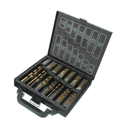 Farfi 99Pcs/Set High Speed Steel Metal Hole Opener Twist Drill Bits with Iron Box
Farfi 99Pcs/Set High Speed Steel Metal Hole Opener Twist Drill Bits with Iron Box