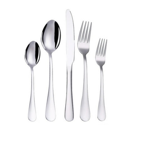 5 Pieces Flatware Set Stainless Steel Flat Cutlery Set for Kitchen Forks Knife Spoons Set Tableware Set for Home and Restaurant Dishwasher Safe
5 Pieces Flatware Set Stainless Steel Flat Cutlery Set for Kitchen Forks Knife Spoons Set Tableware Set for Home and Restaurant Dishwasher Safe